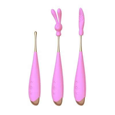 Maria - 7 Speed Vibrator - 3 Interchangeable Heads- USB Re.. Maria - 7 Speed Vibrator - 3 Interchangeable Heads- USB Re..