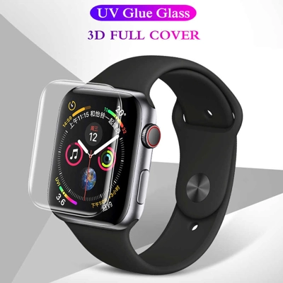 Apple Watch S3 Glass Protector UV Full Cover Glue Glass Apple Watch S3 Glass Protector UV Full Cover Glue Glass