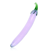Glass Eggplant Chilli Pepper Dildo