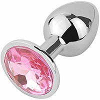 Jewel Butt Plug - 3 Silver Starter Set