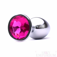 Jewel Butt Plug - 3 Silver Starter Set