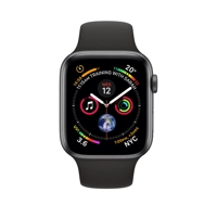 Apple Watch S4 44mm 16GB Aluminium With GPS and Cellular with Black Strap