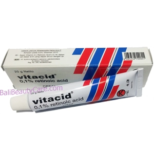 Vitacid 0.1 Retinol Retinoic Acid Retin A Anti Acne Cream