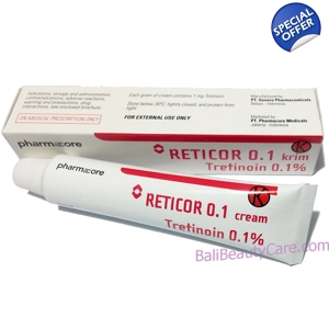 Reticor 0.1 Tretinoin Cream to treat acne dark spots