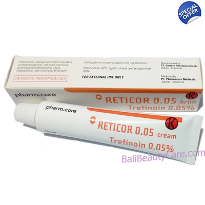 Reticor 0.05 Tretinoin Cream to treat acne dark spots title=
