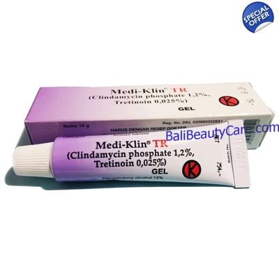 MediKlin TR Clindamycin 1.2 Plus Tretinoin 0.025 Gel title=