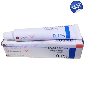 Evalen Adapalene 0.1 Gel For Acne Vulgaris Pimples Keratosis Pilaris Evalen Adapalene 0.1 Gel For Acne Vulgaris Pimples Keratosis Pilaris