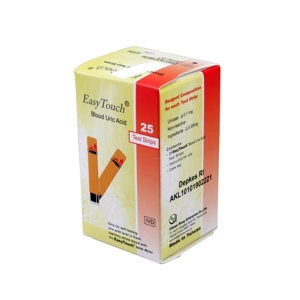 25 Test Strips Easy Touch Uric Acid Monitor Control Check Meter
