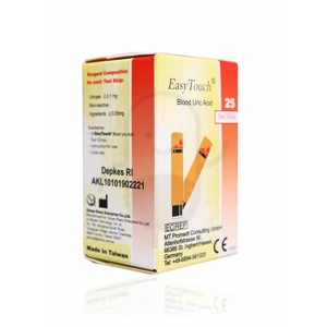 25 Test Strips Easy Touch Uric Acid Monitor Control Check Meter