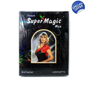 12 pcs Super Magic Man Wet Tissue Antiseptic For Premature Ejaculation