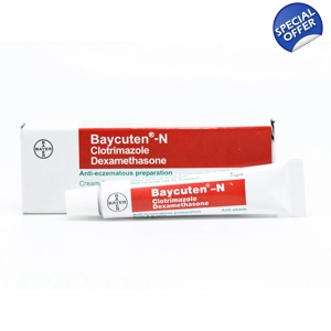 Baycuten -N Cream Clotrimazole Dexamethasone for Anti Eczema