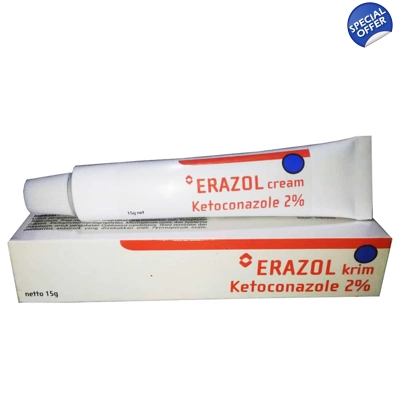 Erazol Ketoconazole 2 Cream for Fungal Infection title=