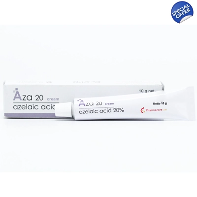 Aza Azelaic Acid 20 Cream to treat mild to moderate acne title=