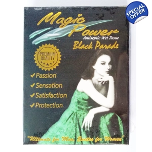 12 pcs Magic Power Black Parade Antiseptic Wet Tissue