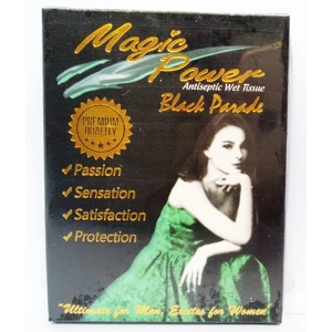 12 pcs Magic Power Black Parade Antiseptic Wet Tissue