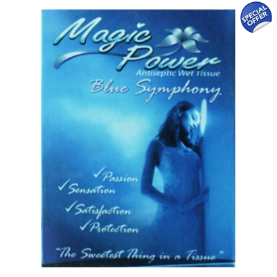 6 pcs Magic Power Blue Symphony Man Tissue Delay Ejaculation title=