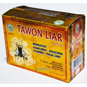 Tawon Liar for Cure Gout Cholesterol and Stamina 40 Capsules