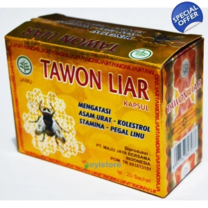 Tawon Liar for Cure Gout Cholesterol and Stamina 40 Capsules