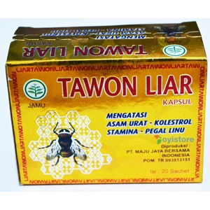 Tawon Liar for Cure Gout Cholesterol and Stamina 40 Capsules