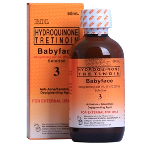 RDL Babyface 3 Astringent Hydroquinone Tretinoin