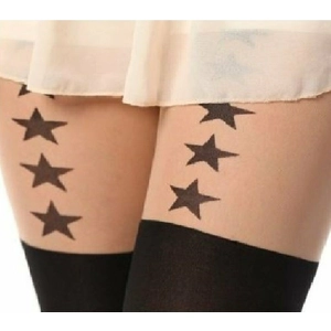 GET 132 Tatoo čarape sa zvijezdicama ( 44 kn )