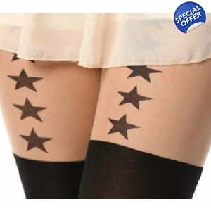 GET 132 Tatoo čarape sa zvijezdicama ( 44 kn )