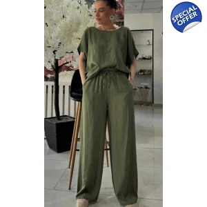 SUPERAKCIJA 19,90 € Lagani dvodijelni komplet hlače + tunika (ide do vel.XXL)