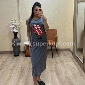 GET 1318 Haljina Rolling Stones bez rukava