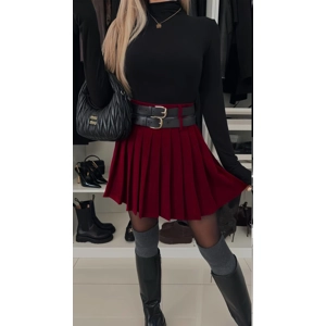 GET 1441 Plisirana suknja s 2 remena