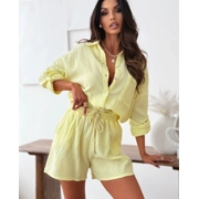 GET 3090 Komplet od tetra pamuka (muslina) košulja + kratke hlače