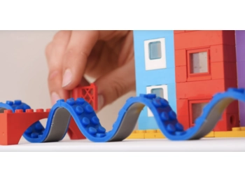 Let's-go - 1 x 1m flexible building block strip - cut to size.