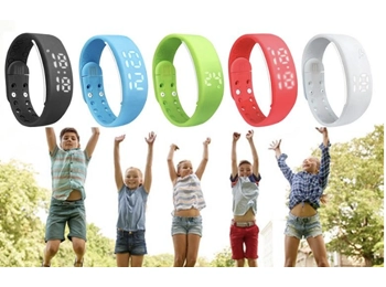 3D Kids Smart Wrist Watch - Pedometer, Calories & Distance Tracker