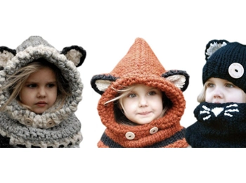 Forever Furfriends Knitted Animal Hat - 3 Styles