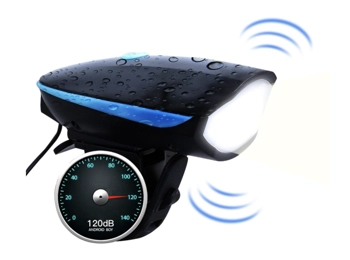 Ugo-Fit 250-Lumens Bike Light with 120 Decibel Horn