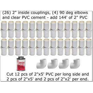 Bubba Bocce 60'x12' Indoor Bocce Court Kit