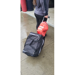 Inflatable Bocce Court Rolling Bag