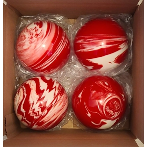 107 mm 920 gr Professional Synthetic Bocce 4-Ball Set