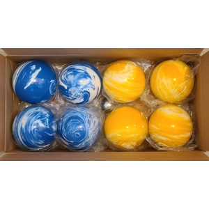 107 mm 920 gr Professional Synthetic Bocce 8-Ball Set