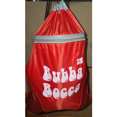 Lightweight Drawstring Bocce Ball Set Bag with Shoulder Straps title=