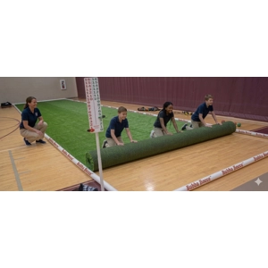 Full Size 60' x 12' Artificial Turf Bocce Surface for Indoors