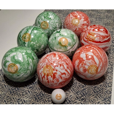 Punto Puro Synthetic 107mm/920g 8 Bocce Ball Set title=
