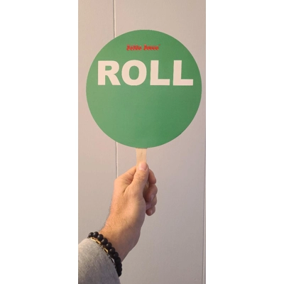 Eco Two-sided Next Bocce Roll Indicator Sign title=
