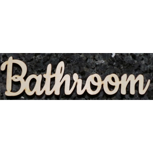 Bathroom door sign wooden sign 22cm x 5cm