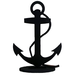 Silhouette Royal Navy Ships Anchor - Approx 19cm tall