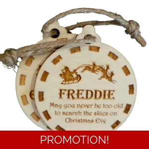 May you never be too old Christmas Baubles Personalised
