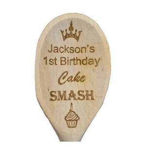 Baby Cake Smash Spoon Personalised Keepsake