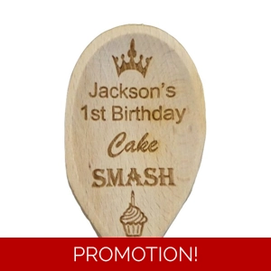 Baby Cake Smash Spoon Personalised Keepsake