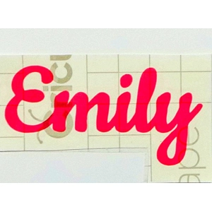 Personalised Decal Sticker in most colours adhesive
