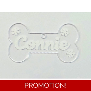 Personalised Acrylic Dog Bone made to your design