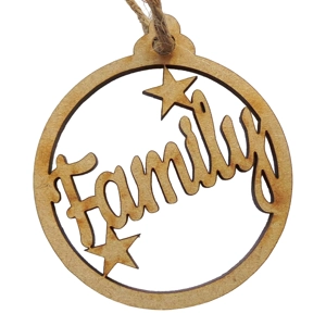 Laser Cut Personalised Christmas Bauble